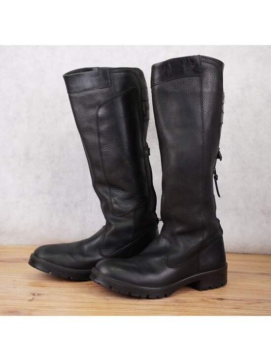 Dubarry Shoes - Dubarry Clare Gore-Tex Waterproof Tall Leather Riding Boots Womens Sz 39 Black